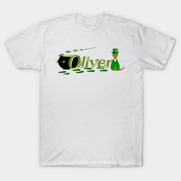 Happy Saint Patricks Day Oliver T-Shirt by ButterflyInTheAttic